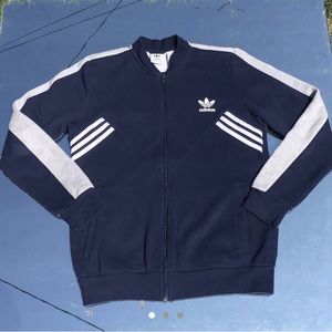 Navy Blue w/ Grey Adidas Sweater❕